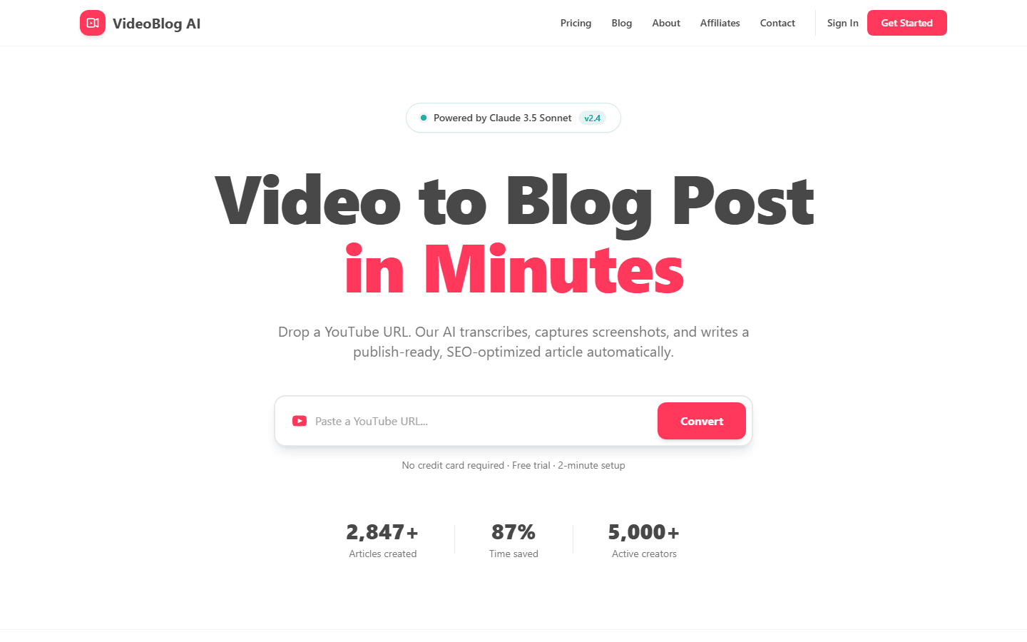VideoBlog AI